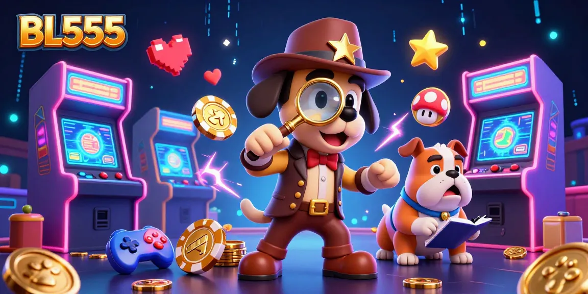 Experience thrilling casino gameplay with BL555 as characters uncover hidden treasures.