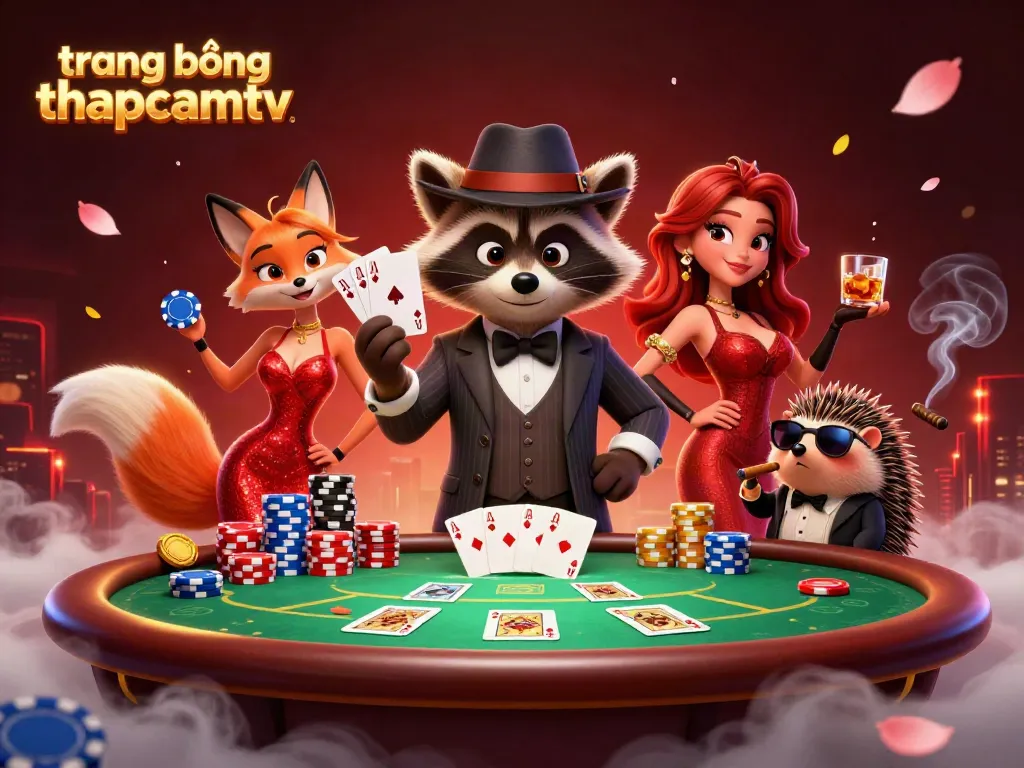Experience thrilling gameplay at trang bóng thapcamtv with intense poker action and vibrant visuals.