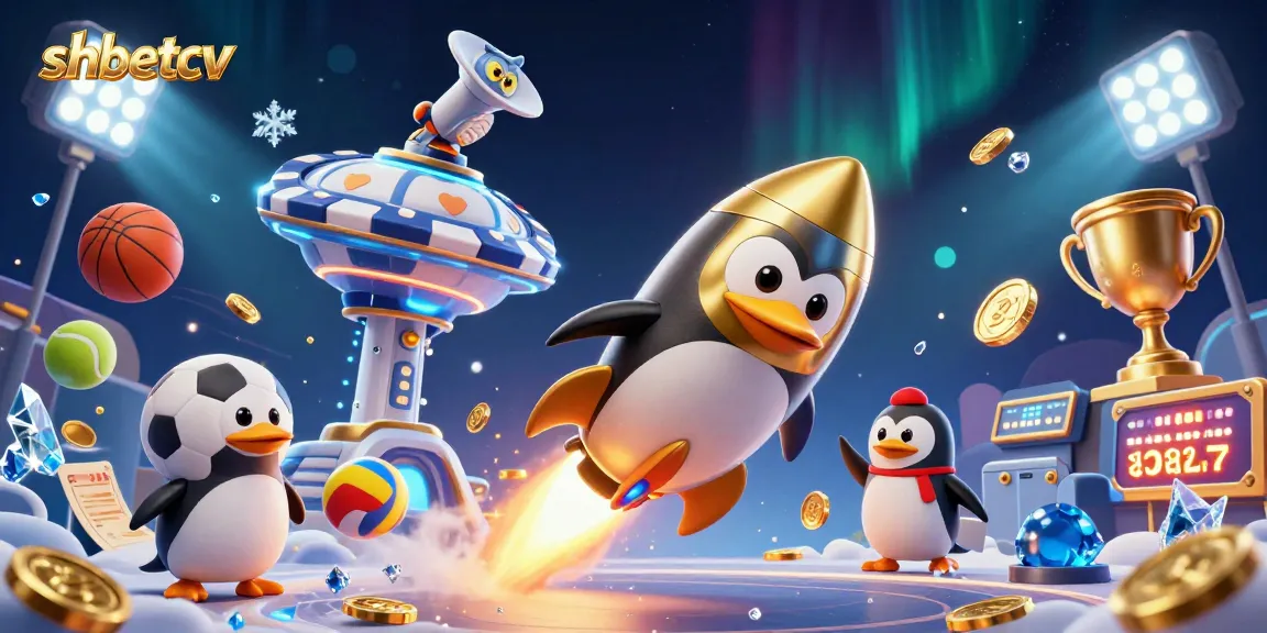 Join the thrilling shbetcv adventure with a golden penguin space journey, leading to epic casino action!