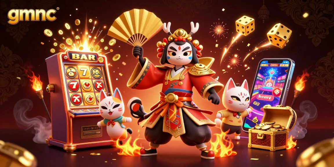 Engage in thrilling gameplay with gmnc reviewing online gaming risks and rewards in a vibrant casino scene.