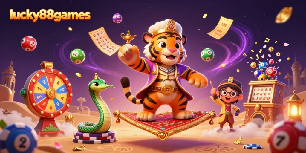 Experience thrilling gameplay at lucky88games with vibrant lottery elements and magical ambiance.