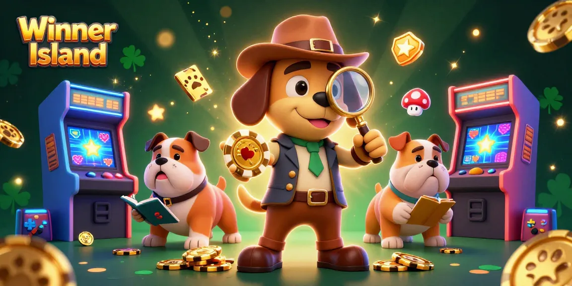 Win big at Winner Island Casino with exciting games and treasures in a vibrant scene.