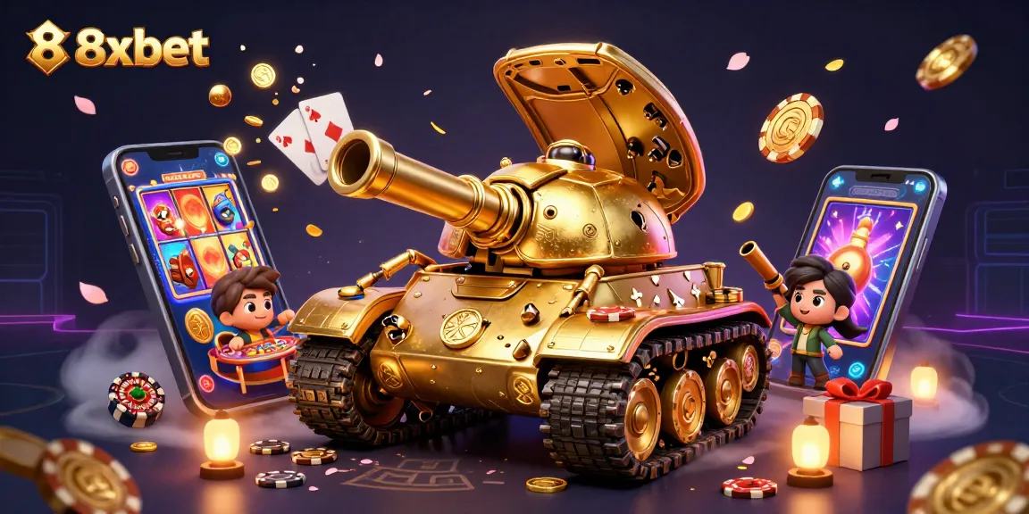 Experience the fantasy of 8xbet's vibrant gaming scene with dynamic casino elements.