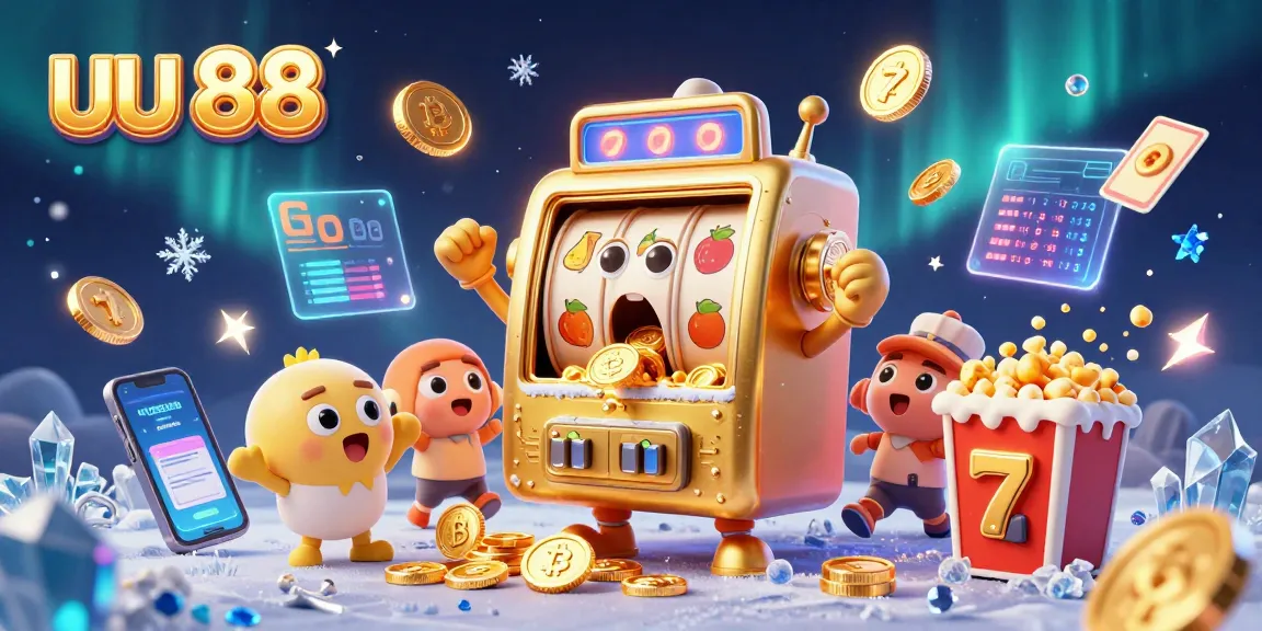 Spin the jackpots with the uu 88 slot machine in a vibrant casino scene full of dynamic elements.