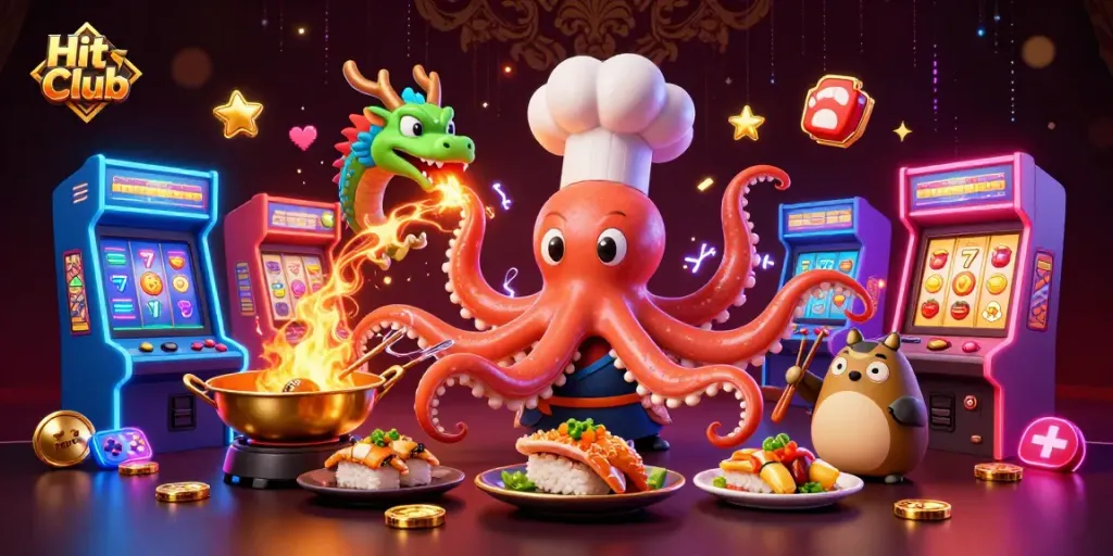 Experience the thrill of Hit Club with immersive arcade action and vibrant casino elements at play