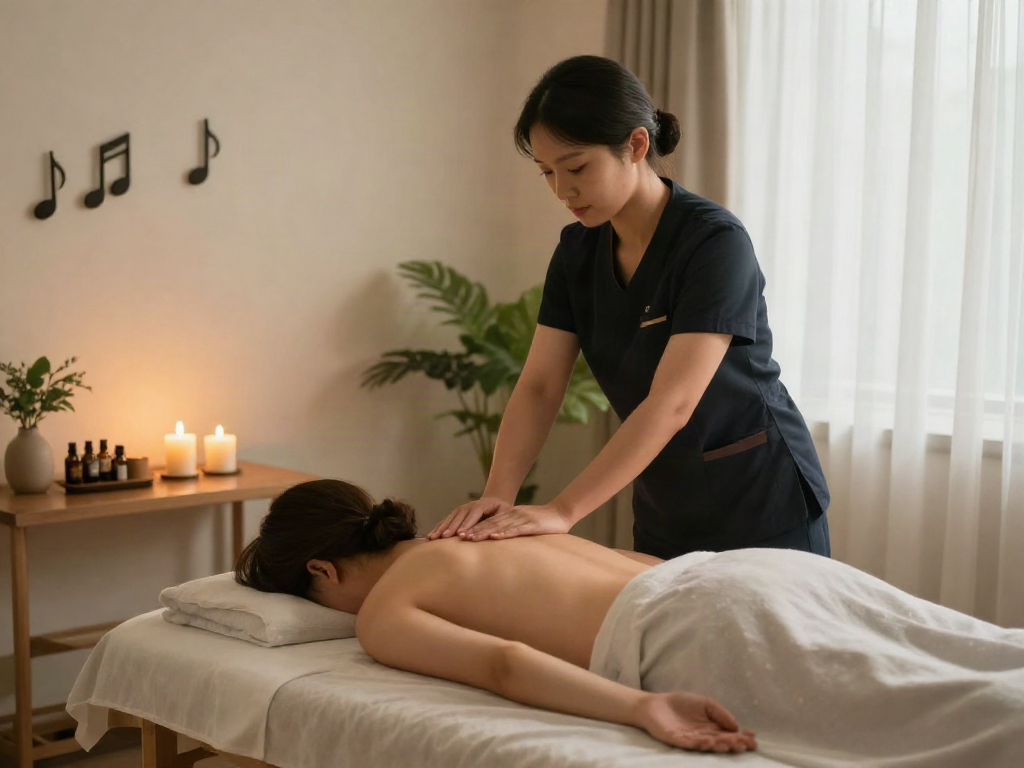 Experience the calming atmosphere of 오산출장마사지 with a tranquil massage session in a serene setting.