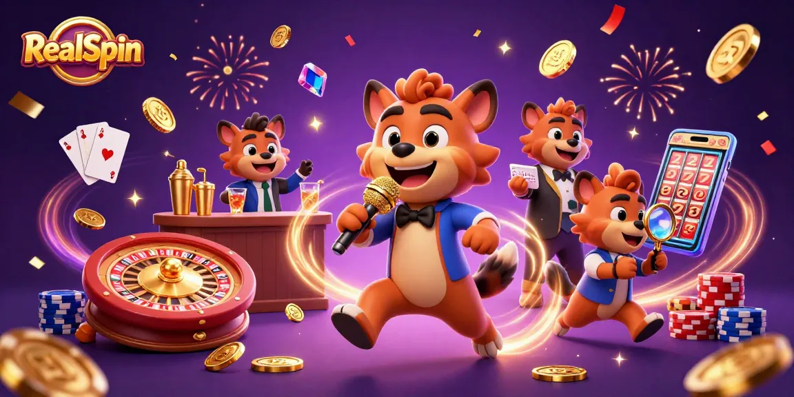 Join the fun at RealSpin Casino with an exciting stand-up comedy night featuring hyenas!