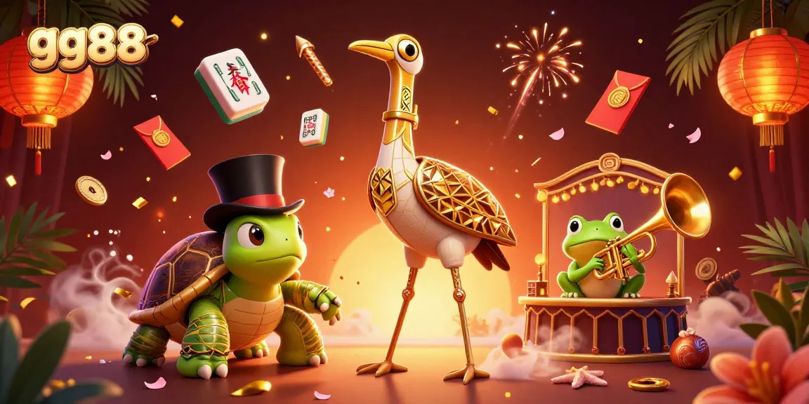 Engage with gg88's vibrant online casino scene featuring unique characters and exciting game elements.