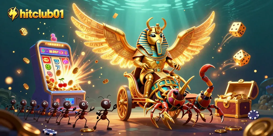 Experience thrilling gameplay action with hitclub01's vibrant 3D casino scene featuring exciting slot machines and characters!