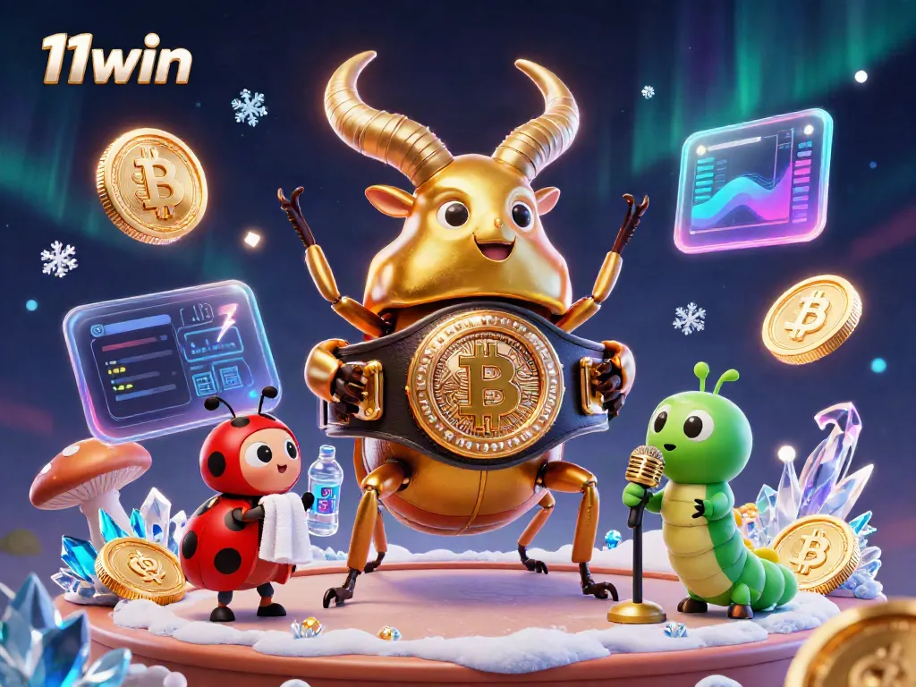 Experience the thrilling dynamics of gambling with 11win featuring a giant golden stag beetle in a boxing showdown.