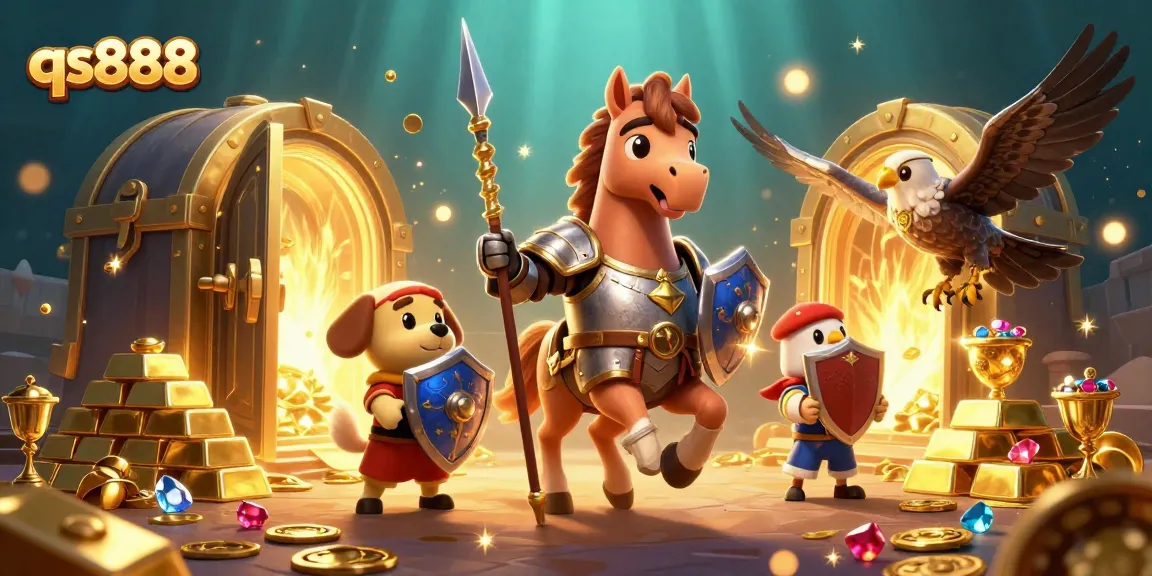 Experience the excitement of qs888 casino adventures with medieval knights, treasure, and jewels.