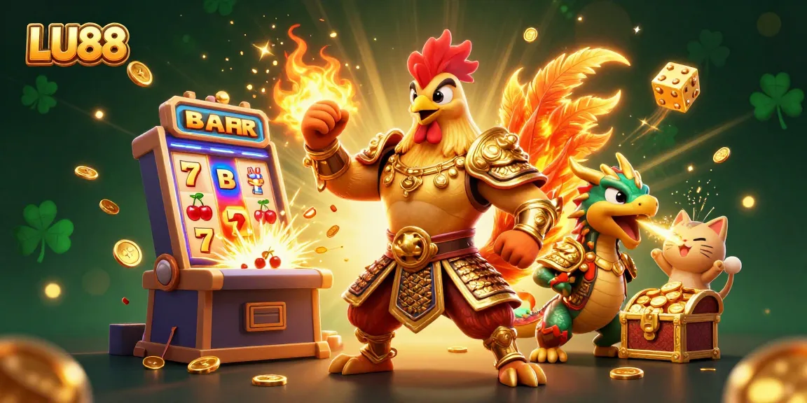 Engage with LU88's vibrant casino world featuring powerful characters and explosive jackpot elements.