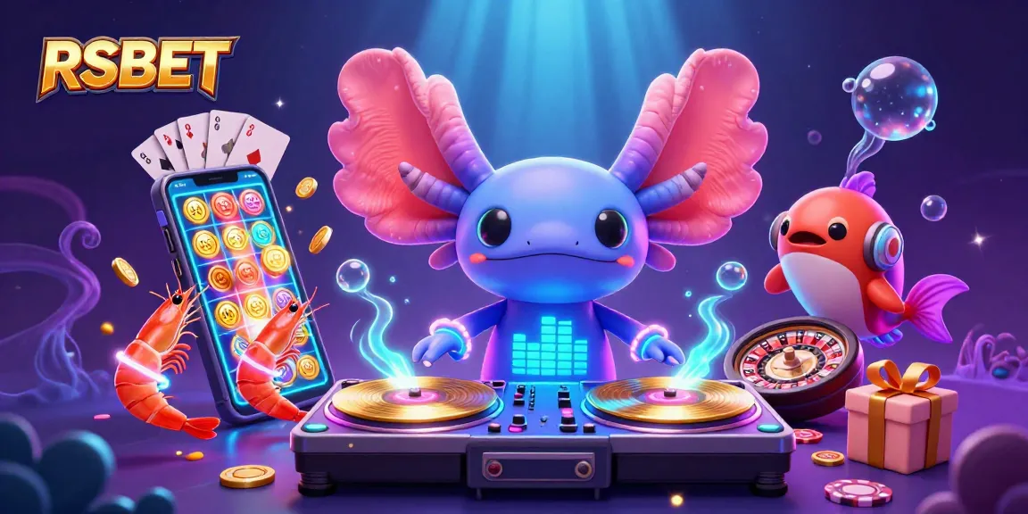 Experience the thrill of RSBET with a vibrant underwater DJ party featuring engaging casino elements.