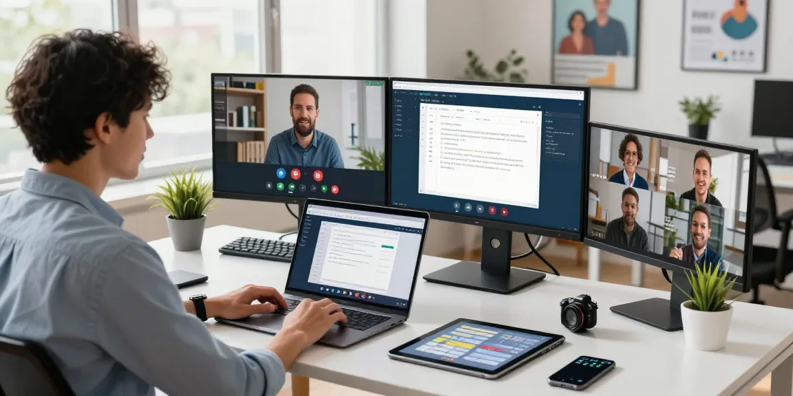 Download WPS Office on a modern workspace with productivity tools and collaboration setup.